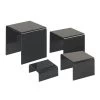 American Metalcraft BRS2 Set Of 4 Black Acrylic Risers - 8 / ST