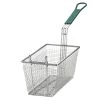 TableCraft 42 13-3/8 X 6-1/2" Mesh Fry Basket With Green Handle