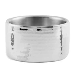 American Metalcraft DWBH4 Hammered S/S 17 Oz Double Wall Bowl