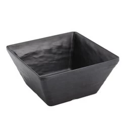 American Metalcraft FSMEL73 Black Faux Slate 50 Oz Melamine Bowl