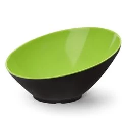 G.E.T. B-789-G/BK Brasilia 1.1 Quart Green Cascading Bowl - 6 / CS