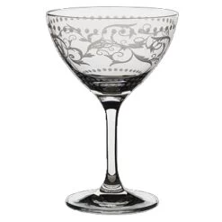 MCC 4854RA354 Vintage Dots 8 Oz Martini/Cocktail Glass - 24 / CS
