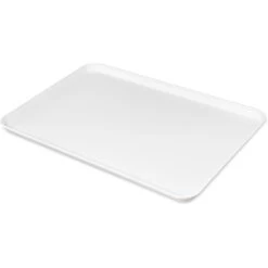 Carlisle 2618FMTQ301 Pearl White 25-5/8 X 17-7/8" Fiberglass Tray