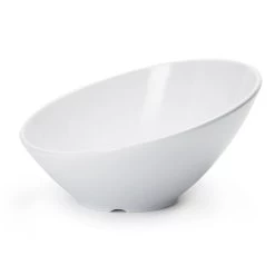 G.E.T. B-782-W San Michele White Melamine 14 Oz. Cascading Bowl