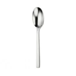 Oneida B449SDEF Chef's Table Satin Oval Bowl Dessert Spoon - Dozen