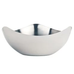 World® Tableware TTB-6 Brushed Metal 35 Oz. Tri-Tip Bowl - 12 / CS