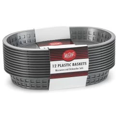TableCraft C1076BK Chicago Black Cash & Carry Basket - 12 / PK