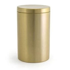 FOH RJR024GOS23 Matte Brass Stainless Jar With Lid - 12 / CS