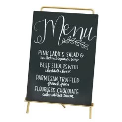 Cal-Mil 3717-811-46 Mid-Century Brass 8-1/2" X 13-1/4" Easel