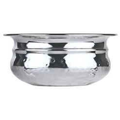 World® Tableware PBB-3 Hammered S/S 4 Oz. Pot Belly Bowl - 12 / CS