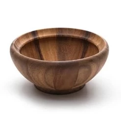 Ironwood Gourmet 28109 Acacia Wood 7" Small Salad Bowl