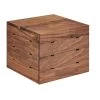 Cal-Mil 3628-10-78 Walnut 12 X 12 X 10" Crate Riser