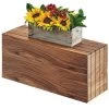 Cal-Mil 166-11-78 Mid-Century 20 X 7 X 11" Walnut Riser