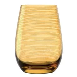 Stolzle S3527312T Twister Amber Swirl 16.5 Ounce Glass - 24 / CS