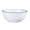Cal-Mil 3343-10-15 Enamelware 10.75" Blue Rim Bowl - 3 / CS