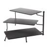 American Metalcraft TPREC3 Black 3-Tier 17.4 X 7.5 X 10" Stand