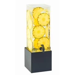 Cal-Mil 3697-3-96 Square 3-Gallon Beverage Dispenser W/ Midnight Base