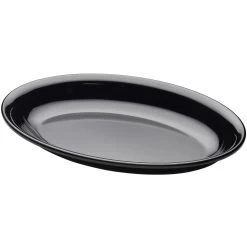 Elite Global Solutions M1510OV-B 15 X 10" Black Melamine Platter