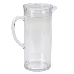 TableCraft PP321 Clear 1/2 Gallon Plastic Pitcher With Lid