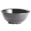TableCraft RAM2RBK Black Melamine 2 Oz. Ribbed Ramekin - 12 / CS