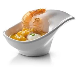 Rosseto MEL004 White Melamine Leaf Bowl - 24 / CS