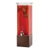 Rosseto LD173 2 Gallon Square Beverage Dispenser With Bronze Base