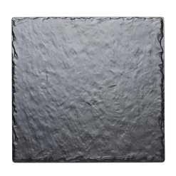 Cal-Mil 1522-1212-65M Black Faux Slate 12" Square Serving Board