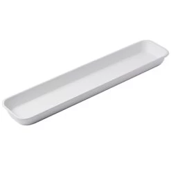 American Metalcraft MTW6 White 29.75 X 6.12" Melamine Market Tray