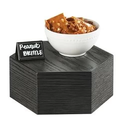 Cal-Mil 435-5-87 Cinderwood 12"D X 5"H Hexagon Riser