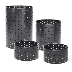 FOH BRI004BKI20 Dots Display Riser - 2 Sets Of 4 Pieces