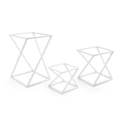 FOH BRI005WHI28 Twist Display Riser - 3 / ST