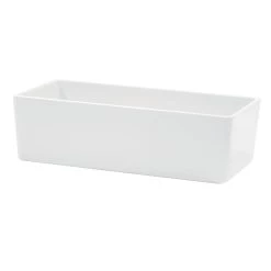 TableCraft M4026WH White 2 Quart 10 X 5 X 3" Straight Sided Bowl