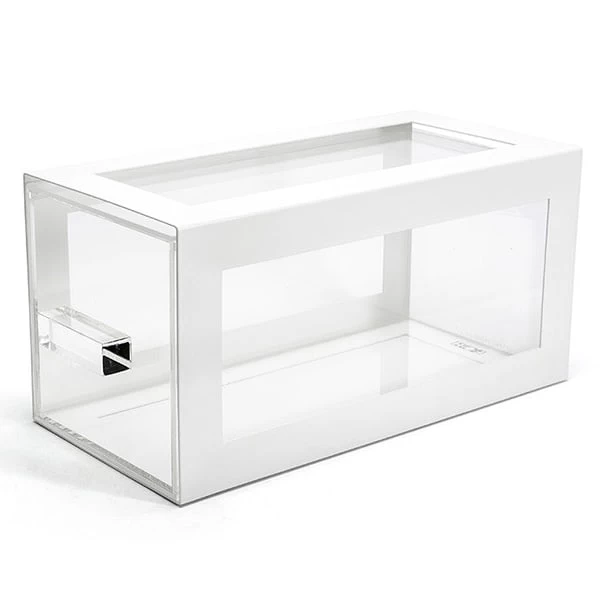 FOH BHO123WHI20 White Acrylic 6-1/4" X 13" Housing Drawer - 2 / CS