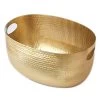 American Metalcraft ATHG10 Gold Hammered 10 Quart Beverage Tub