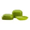 Darling Food Service Green PET 24 Ounce Square Bowl - 300 / CS