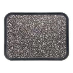 Dinex DXSMC1418NSM03 Black Marble 14" X 18" Non-Skid Tray - 12 / CS