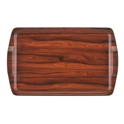 Cambro 1525RST376 Walnut 15.25 X 25 Hotel/Room Service Tray