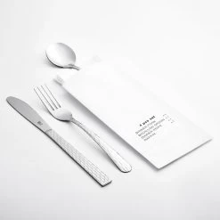 World Tableware 193-SETKFB Aspire S/S Flatware Set W/ Napkin - 96 / CS