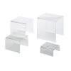 American Metalcraft CRS1 4-Pc Square Acrylic Riser Set