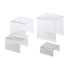 American Metalcraft CRS1 4-Pc Square Acrylic Riser Set