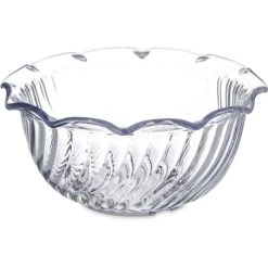 Carlisle 453507 Clear SAN 8 Ounce Tulip Dish - 48 / CS