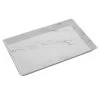 American Metalcraft MWMEL23 White Marble Melamine 18" Platter