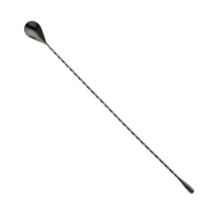 Mercer Culinary M37013BK Gun Metal Black 15-3/4" Bar Spoon