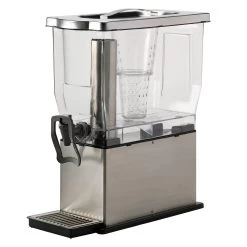 Service Ideas CBDT3SSHF Brushed Hands-Free Rectangle 3 Gal. Dispenser