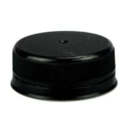Berlin Packaging 3800C21BLK Black 38mm Tamper Evident Cap - 2500 / CS