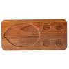 TableCraft 10709 Acacia 18.5" X 8.75" X .75" Fajita Serving Board