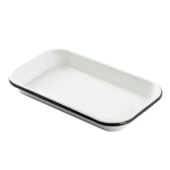 TableCraft 10349 White Enamel 1/8 Size Sheet Pan