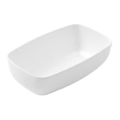 American Metalcraft GGW74 White Melamine 17 Ounce Rectangle Bowl