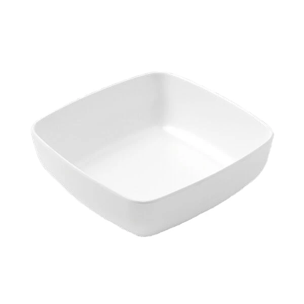 American Metalcraft GGSW6 White Melamine 27 Ounce Square Bowl