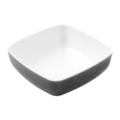 American Metalcraft GGSB6 White/Black Speckled 27 Ounce Square Bowl